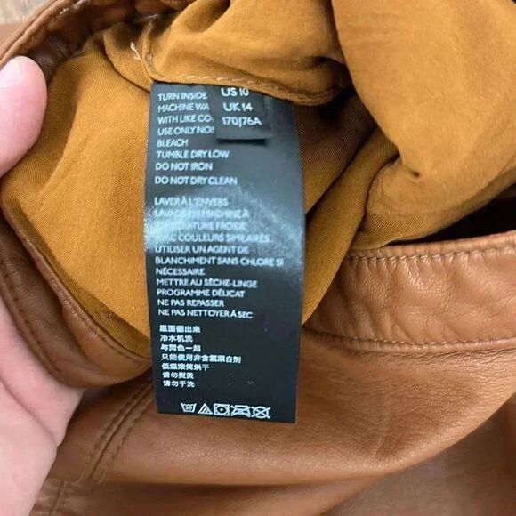 Free People Faux Leather Mini Skirt - Picture 6 of 8